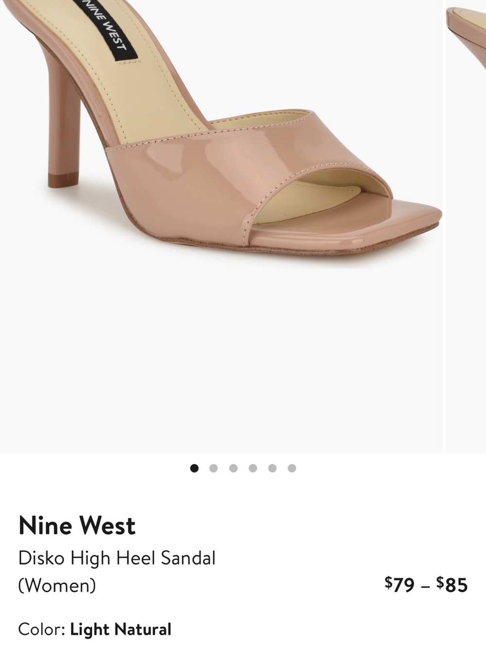 Nine West Patent Slide Mules